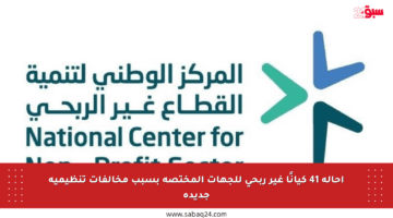 إحالة 41 كيانًا غير ربحي للجهات المختصة بسبب مخالفات تنظيمية جديدة